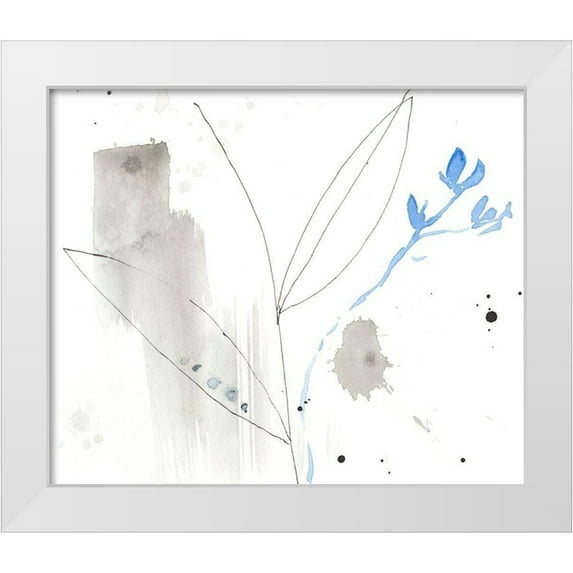 Goldberger, Jennifer 17x15 White Modern Wood Framed Museum Art Print Titled - Sketched Garden VI