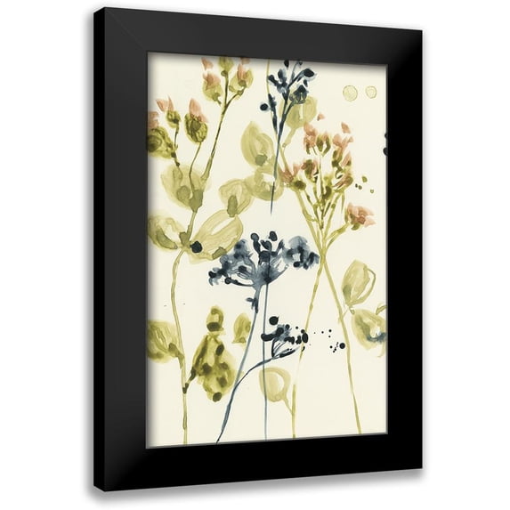 Goldberger, Jennifer 17x24 Black Modern Framed Museum Art Print Titled - Blush Buds II