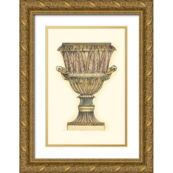 Goldberger, Jennifer 17x24 Gold Ornate Wood Framed with Double Matting Museum Art Print Titled - Dusty Urn Sketch II
