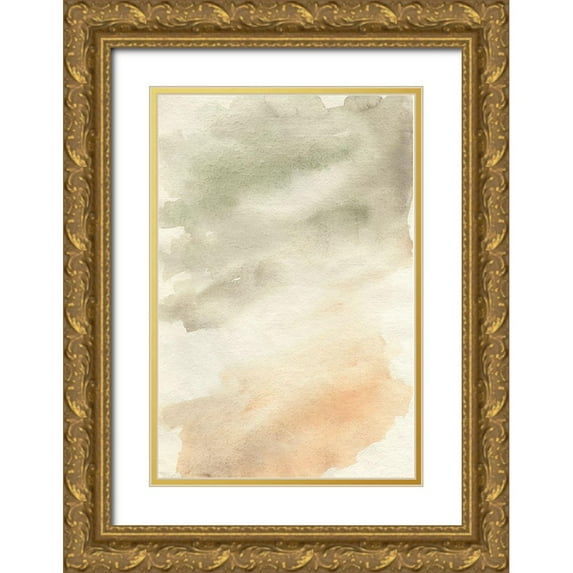Goldberger, Jennifer 17x24 Gold Ornate Wood Framed with Double Matting Museum Art Print Titled - Pastel Gradation II