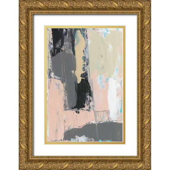 Goldberger, Jennifer 17x24 Gold Ornate Wood Framed with Double Matting Museum Art Print Titled - Pink-A-Boo III