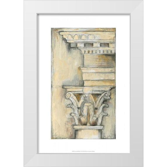 Goldberger, Jennifer 17x24 White Modern Wood Framed Museum Art Print Titled - Cornice Rendering II