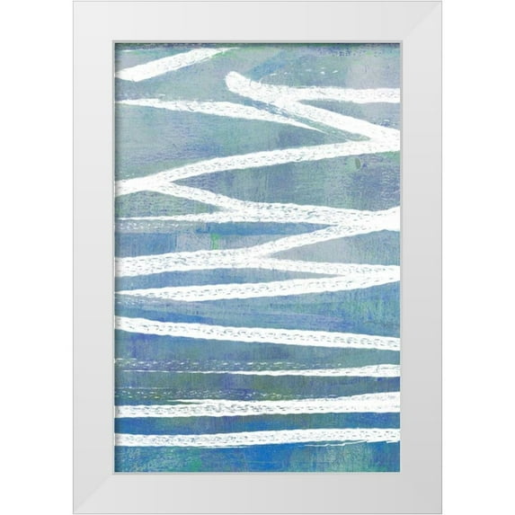 Goldberger, Jennifer 17x24 White Modern Wood Framed Museum Art Print Titled - Pastel Gradient I