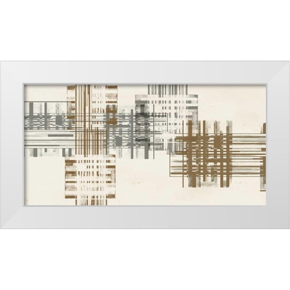 Goldberger, Jennifer 18x11 White Modern Wood Framed Museum Art Print Titled - Matrix Illusion V