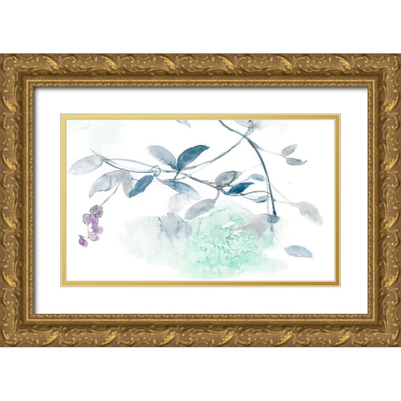 Goldberger, Jennifer 18x12 Gold Ornate Wood Framed with Double Matting Museum Art Print Titled - Ethereal Purple I