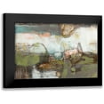 thumbnail image 1 of Goldberger, Jennifer 18x13 Black Modern Framed Museum Art Print Titled - Pieced Earth II, 1 of 5