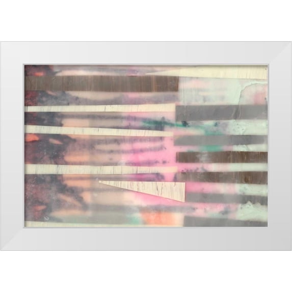 Goldberger, Jennifer 18x13 White Modern Wood Framed Museum Art Print Titled - Lines and Layers II