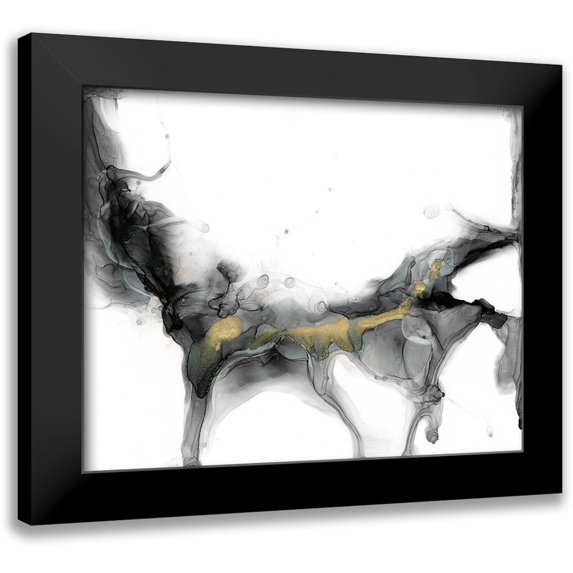 Goldberger, Jennifer 18x15 Black Modern Framed Museum Art Print Titled - Golden Precipice II