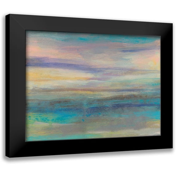 Goldberger, Jennifer 18x15 Black Modern Framed Museum Art Print Titled - Lilac Horizon II
