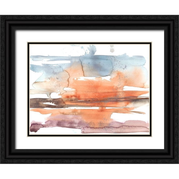 Goldberger, Jennifer 18x15 Black Ornate Wood Framed with Double Matting Museum Art Print Titled - Sunset Horizon II
