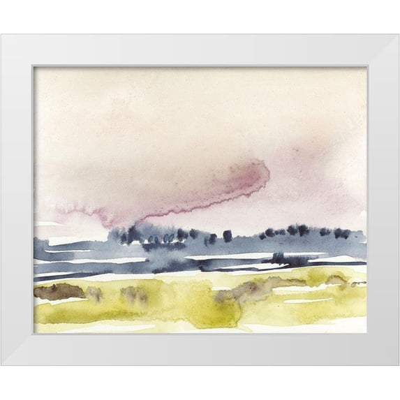 Goldberger, Jennifer 18x15 White Modern Wood Framed Museum Art Print Titled - Amethyst Sky II