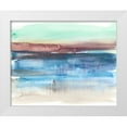 thumbnail image 1 of Goldberger, Jennifer 18x15 White Modern Wood Framed Museum Art Print Titled - Burgundy Horizon II, 1 of 4