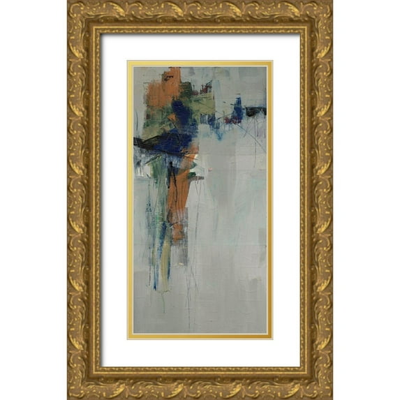 Goldberger, Jennifer 18x32 Gold Ornate Wood Framed with Double Matting Museum Art Print Titled - Traction II