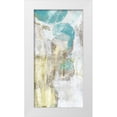 thumbnail image 1 of Goldberger, Jennifer 18x32 White Modern Wood Framed Museum Art Print Titled - Citron and Teal Orbs II, 1 of 4