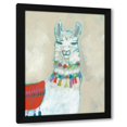 thumbnail image 1 of Jennifer Goldberger 19x24 Black Modern Wood Framed Wall Art Titled - Llama Fun I, 1 of 6