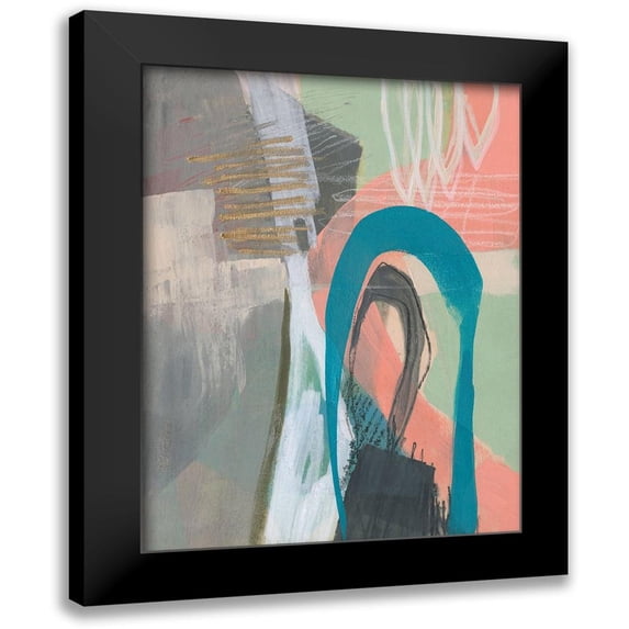 Goldberger, Jennifer 19x24 Black Modern Framed Museum Art Print Titled - Marks in Marks I