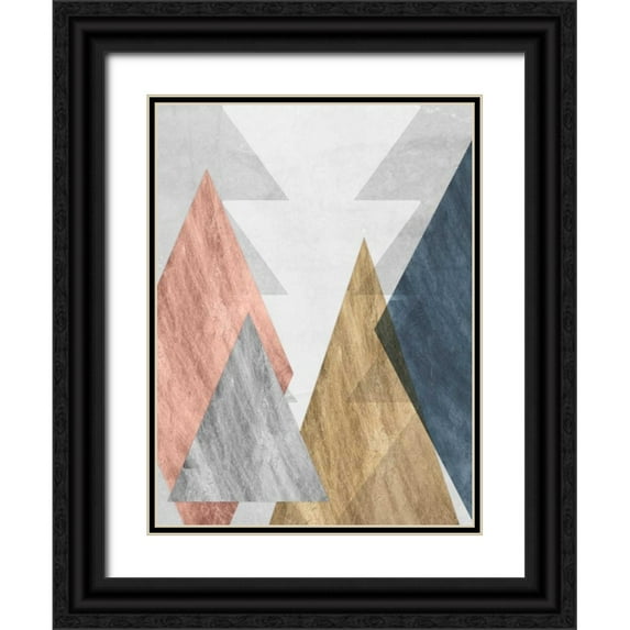 Goldberger, Jennifer 19x24 Black Ornate Wood Framed with Double Matting Museum Art Print Titled - Peaks II