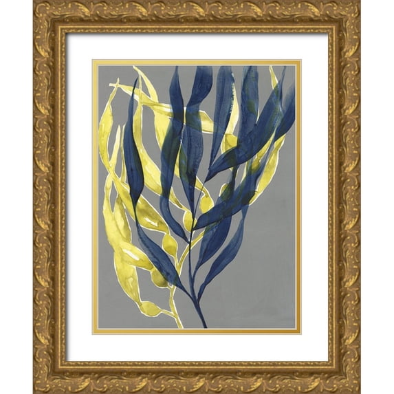 Goldberger, Jennifer 19x24 Gold Ornate Wood Framed with Double Matting Museum Art Print Titled - Kelp Embrace II