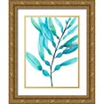 thumbnail image 1 of Goldberger, Jennifer 19x24 Gold Ornate Wood Framed with Double Matting Museum Art Print Titled - Watercolor Kelp I, 1 of 4