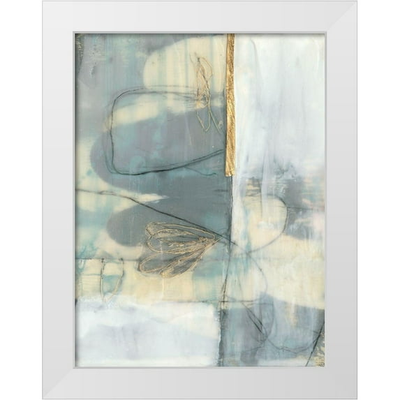 Goldberger, Jennifer 19x24 White Modern Wood Framed Museum Art Print Titled - Gilded Whimsy I