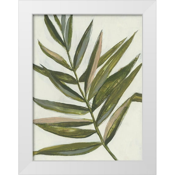 Goldberger, Jennifer 19x24 White Modern Wood Framed Museum Art Print Titled - Pastel Frond II
