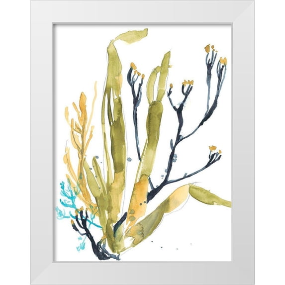 Goldberger, Jennifer 19x24 White Modern Wood Framed Museum Art Print Titled - Reef Illusion II