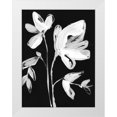 thumbnail image 1 of Goldberger, Jennifer 19x24 White Modern Wood Framed Museum Art Print Titled - White Whimsical Flowers II, 1 of 4