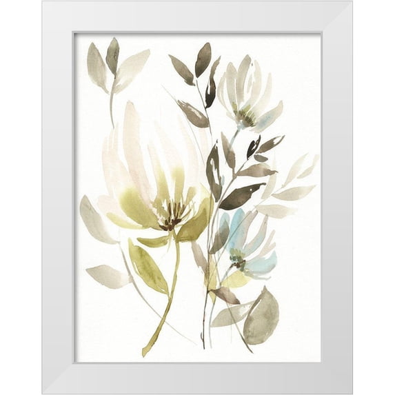 Goldberger, Jennifer 19x24 White Modern Wood Framed Museum Art Print Titled - Winter Arrangement II