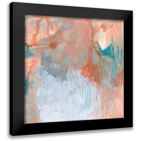 Goldberger, Jennifer 20x20 Black Modern Framed Museum Art Print Titled - Coral Escape I