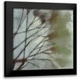 thumbnail image 1 of Goldberger, Jennifer 20x20 Black Modern Framed Museum Art Print Titled - Diffuse Branches II, 1 of 5