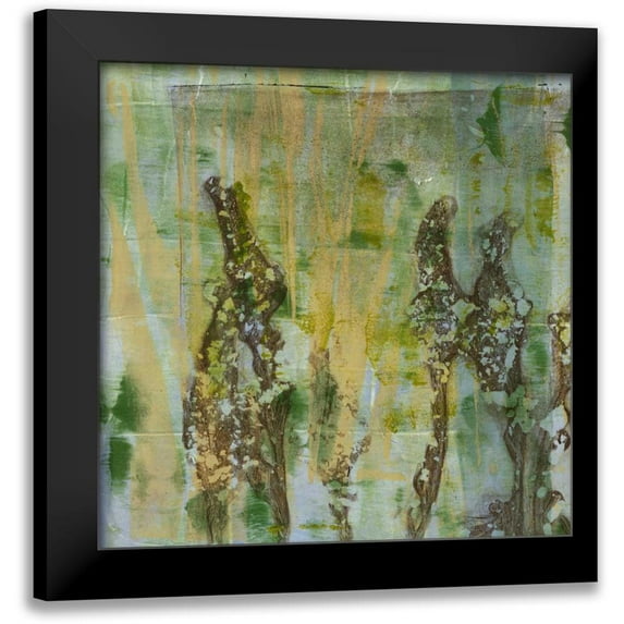 Goldberger, Jennifer 20x20 Black Modern Framed Museum Art Print Titled - Flower Field I