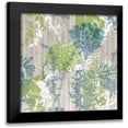 thumbnail image 1 of Goldberger, Jennifer 20x20 Black Modern Framed Museum Art Print Titled - Flower Pattern IV, 1 of 5