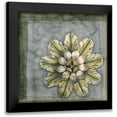 thumbnail image 1 of Goldberger, Jennifer 20x20 Black Modern Framed Museum Art Print Titled - Small Rosette and Damask II, 1 of 5