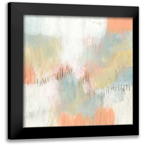 Goldberger, Jennifer 20x20 Black Modern Framed Museum Art Print Titled - Stitched Pastels II