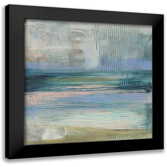Goldberger, Jennifer 20x20 Black Modern Framed Museum Art Print Titled - Textured Coastline I