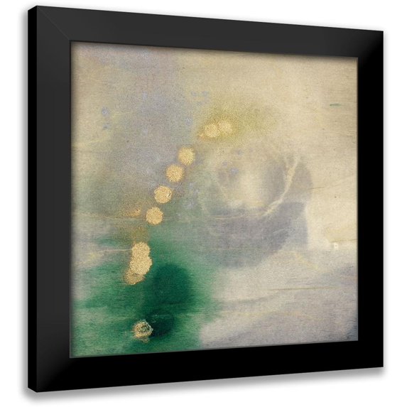 Goldberger, Jennifer 20x20 Black Modern Framed Museum Art Print Titled - Viridian Satellite I