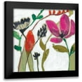 thumbnail image 1 of Goldberger, Jennifer 20x20 Black Modern Framed Museum Art Print Titled - Vivid Flowers II, 1 of 5