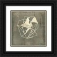 thumbnail image 1 of Goldberger, Jennifer 20x20 Black Ornate Wood Framed with Double Matting Museum Art Print Titled - Geomolecule Blueprint IV, 1 of 4