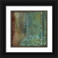 thumbnail image 1 of Goldberger, Jennifer 20x20 Black Ornate Wood Framed with Double Matting Museum Art Print Titled - Lush Filigree IV, 1 of 4
