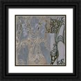 thumbnail image 1 of Goldberger, Jennifer 20x20 Black Ornate Wood Framed with Double Matting Museum Art Print Titled - Small Medallions and Damask I, 1 of 4