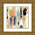 thumbnail image 1 of Goldberger, Jennifer 20x20 Gold Ornate Wood Framed with Double Matting Museum Art Print Titled - Blueberry Swatches II, 1 of 4
