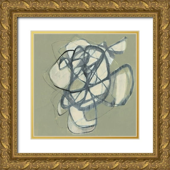 Goldberger, Jennifer 20x20 Gold Ornate Wood Framed with Double Matting Museum Art Print Titled - Interweb I