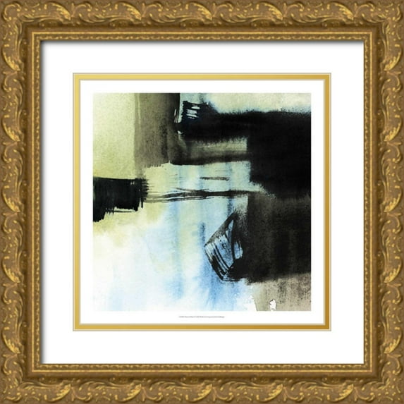 Goldberger, Jennifer 20x20 Gold Ornate Wood Framed with Double Matting Museum Art Print Titled - Obscured Plane I