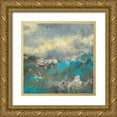 thumbnail image 1 of Goldberger, Jennifer 20x20 Gold Ornate Wood Framed with Double Matting Museum Art Print Titled - Painterly Field I, 1 of 4