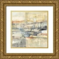 thumbnail image 1 of Goldberger, Jennifer 20x20 Gold Ornate Wood Framed with Double Matting Museum Art Print Titled - Pastel Earth I, 1 of 4