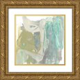 thumbnail image 1 of Goldberger, Jennifer 20x20 Gold Ornate Wood Framed with Double Matting Museum Art Print Titled - Seafoam Marks II, 1 of 4