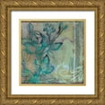 thumbnail image 1 of Goldberger, Jennifer 20x20 Gold Ornate Wood Framed with Double Matting Museum Art Print Titled - Teal Extraction I, 1 of 4