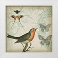 thumbnail image 1 of Goldberger, Jennifer 20x20 White Modern Wood Framed Museum Art Print Titled - Cartouche and Wings I, 1 of 4