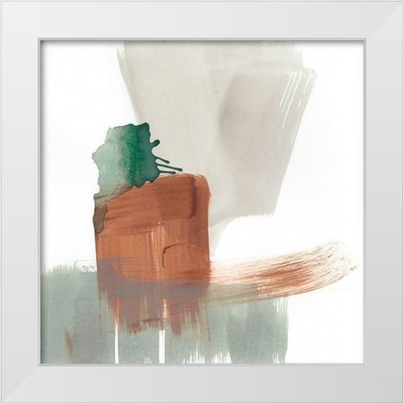 Goldberger, Jennifer 20x20 White Modern Wood Framed Museum Art Print Titled - Earthy Gestures VII