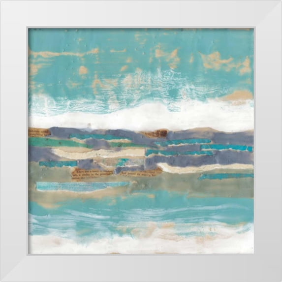 Goldberger, Jennifer 20x20 White Modern Wood Framed Museum Art Print Titled - Letters from the Sea II